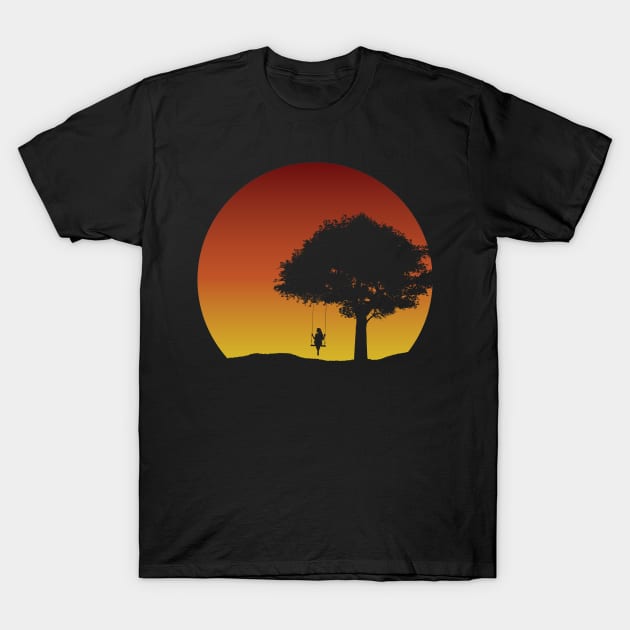 Sunset swing T-Shirt by COLeRIC